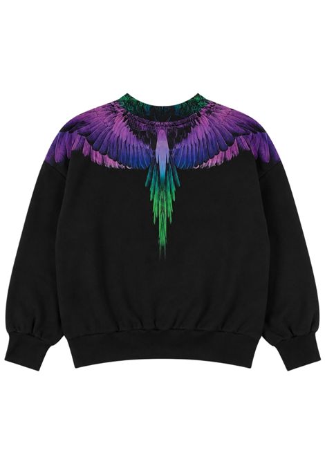 Felpa bambina nera in cotone MARCELO BURLON | JGSW061NERA